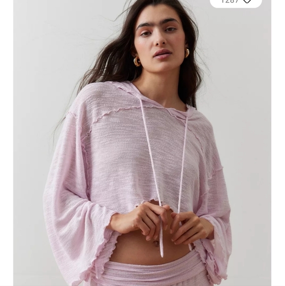 Urban Outfitters Tops - $78 Urban Outfitters Out From Under Belle Hooded Sweatshirt Lilac Sold out
